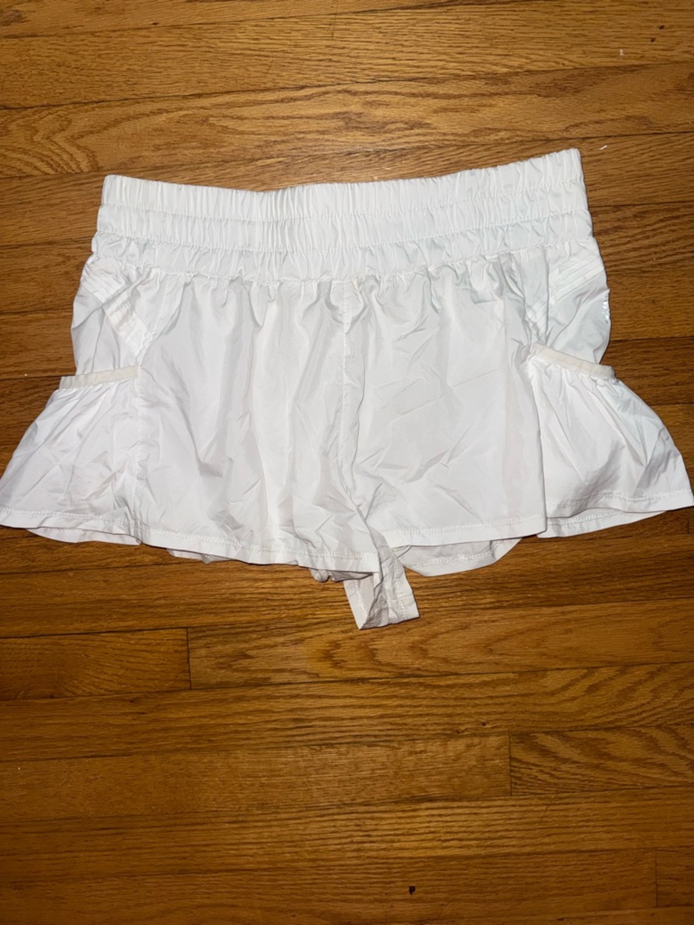 Free People White get your flirt on shorts